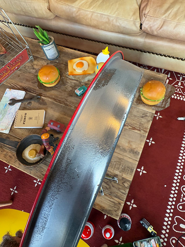 コカ・コーラ　サービングトレイ　ラウンド　ティントレイ　※サビ汚れがあります ■ アメリカン雑貨 アメリカ雑貨 |  | 03