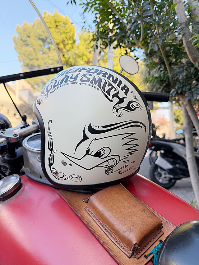 クレイスミス　ジェットヘルメット　フリーサイズ　（アイボリー）　ワイルドマン石井氏デザイン　SG規格　PSCマーク取得　全排気量対応 | 