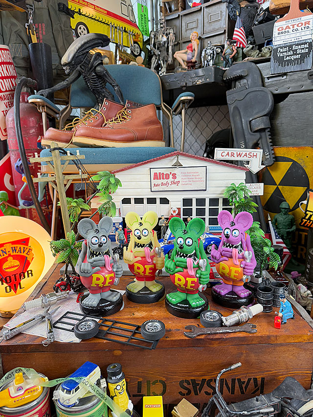 ラットフィンク 　フィギュア アメリカ雑貨 ガレージ 4体セット　ratfink 楽天市場】ラットフィンク フィギュア ファンコ 4体 セット