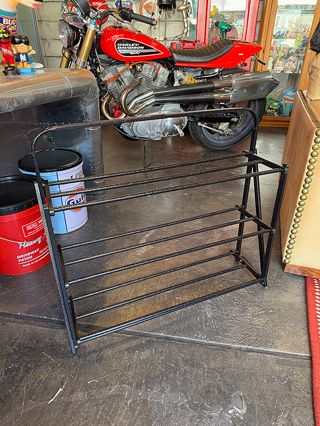 ポストジェネラル　フォルダブル　シューズラック　ハンマートン　（ブラック）　　折り畳み式　靴置き ■ アメリカン雑貨 アメリカ雑貨 |  | 07