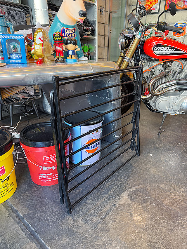 ポストジェネラル　フォルダブル　シューズラック　ハンマートン　（ブラック）　　折り畳み式　靴置き ■ アメリカン雑貨 アメリカ雑貨 |  | 09