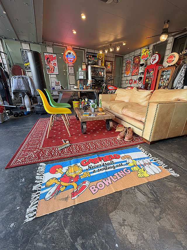 ガーフィールド　コットンマット　120cm　ロングサイズ　（ボウリング） ■ アメリカン雑貨 アメリカ雑貨 |  | 04