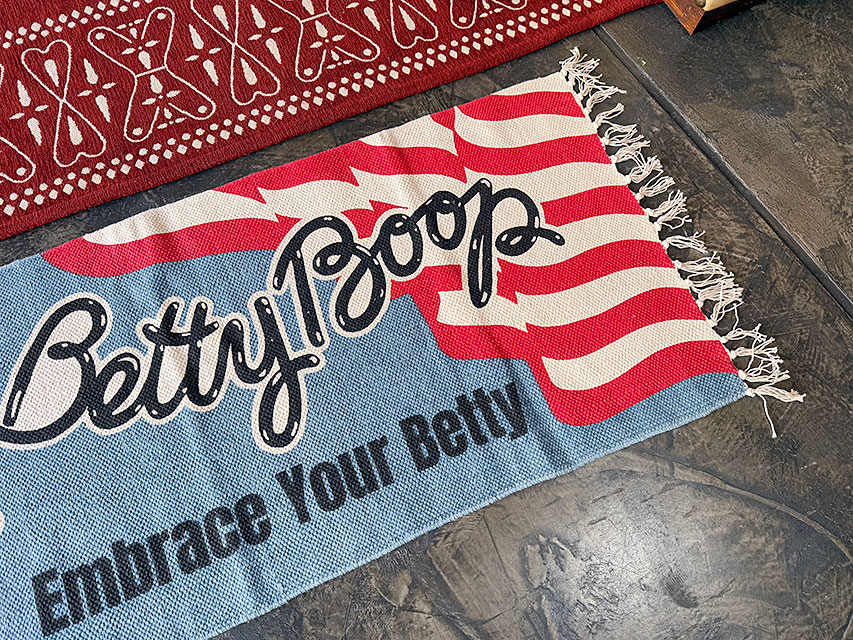 ベティ・ブープ　コットンマット　120cm　ロングサイズ　（Embrace Your Betty） ■ アメリカン雑貨 アメリカ雑貨 |  | 02