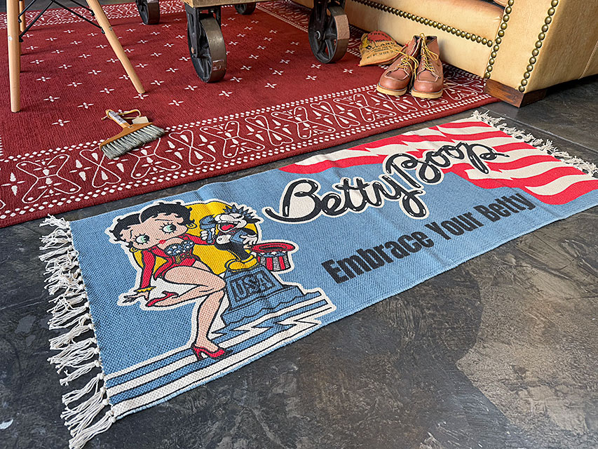 ベティ・ブープ　コットンマット　120cm　ロングサイズ　（Embrace Your Betty） ■ アメリカン雑貨 アメリカ雑貨 |  | 06