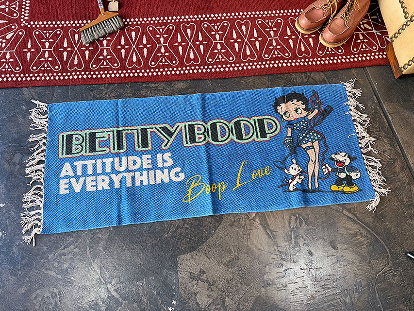 ベティ・ブープ　コットンマット　120cm　ロングサイズ　（ATTITUDE IS EVERYTHING） ■ アメリカン雑貨 アメリカ雑貨 | 