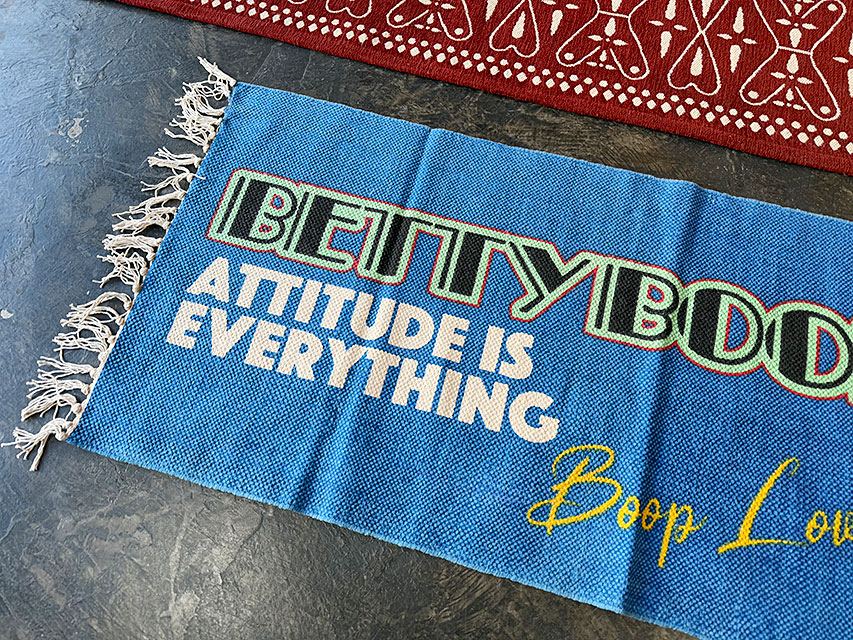 ベティ・ブープ　コットンマット　120cm　ロングサイズ　（ATTITUDE IS EVERYTHING） ■ アメリカン雑貨 アメリカ雑貨 |  | 02