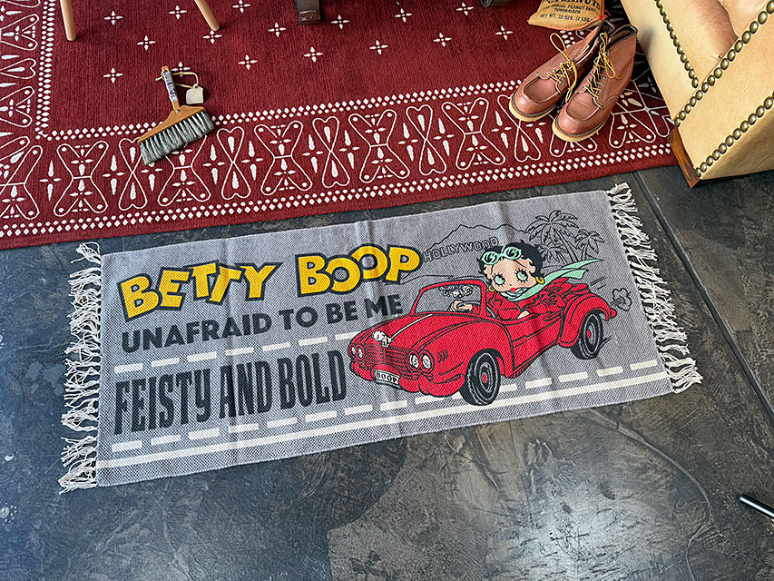 ベティ・ブープ　コットンマット　120cm　ロングサイズ　（FEISTY AND BOLD） ■ アメリカン雑貨 アメリカ雑貨 | 