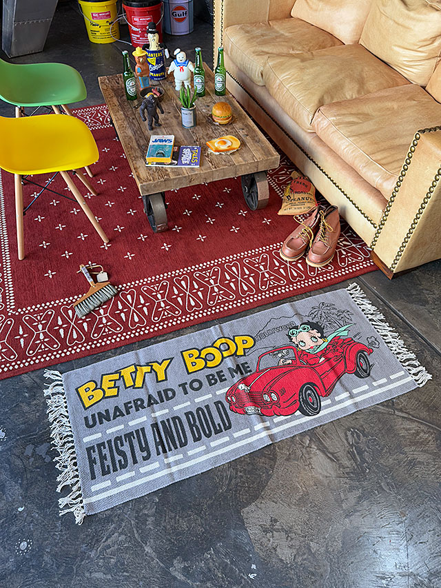 ベティ・ブープ　コットンマット　120cm　ロングサイズ　（FEISTY AND BOLD） ■ アメリカン雑貨 アメリカ雑貨 |  | 05