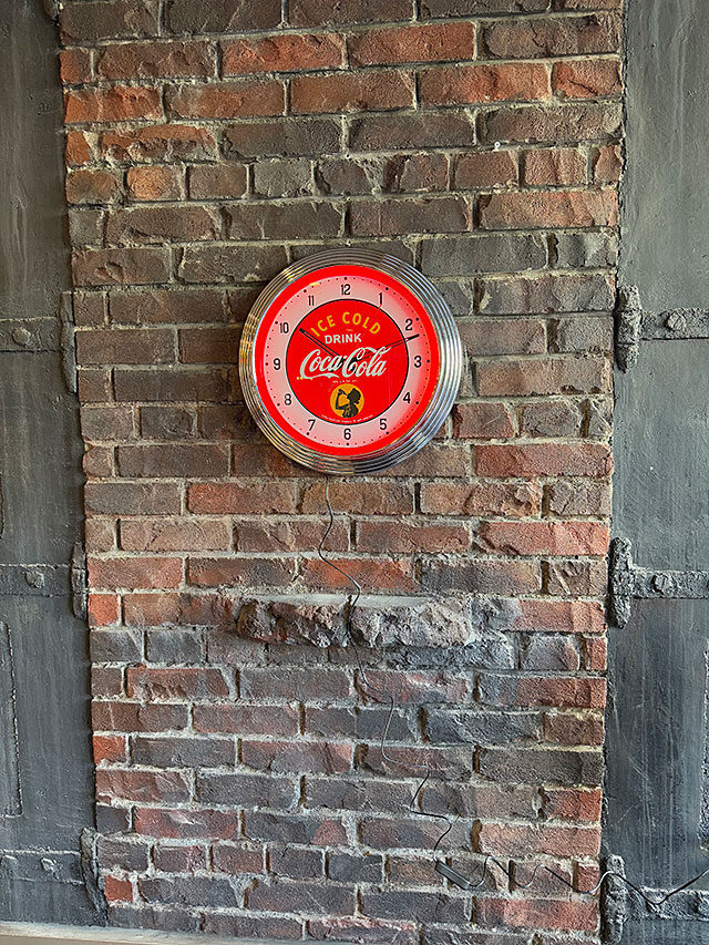 未使用 CocaColaコカコーラ ネオン クロック 赤 壁掛け時計 レトロ 新品 Coca Cola コカコーラ ダブルネオンクロック RED 時計