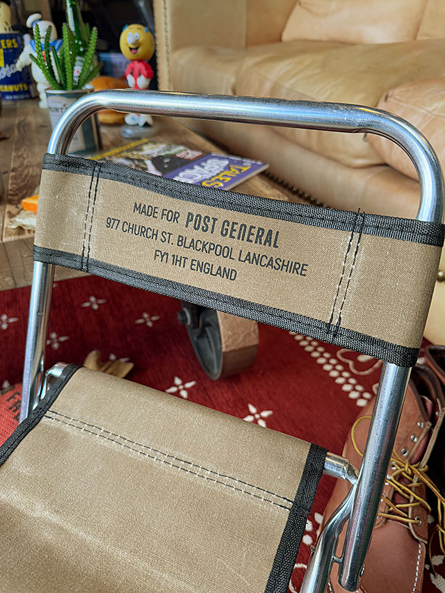 ポストジェネラル　ワックスドキャンバス　フォールディングチェアー　（ブラウン）　折り畳みチェア　折りたたみイス 爆買 |  | 02