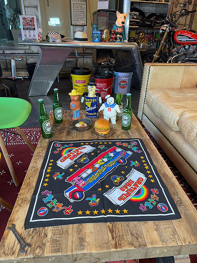 グレイトフルデッド　ダンシングベアー　バンダナ　（ツアーバス）　デッドベアー ■ アメリカン雑貨 アメリカ雑貨 |  | 03