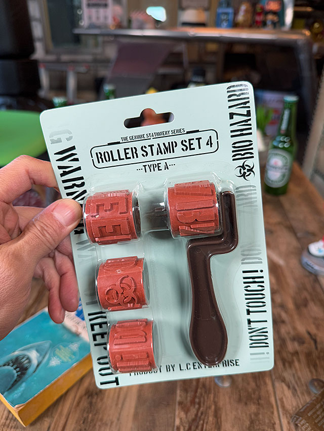 ミリタリー　ステンシル　ローラースタンプ　（Aタイプ）　コロコロスタンプ　ハンコ ■ アメリカン雑貨 アメリカ雑貨 | 