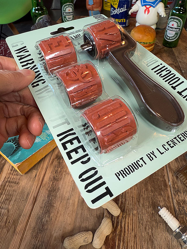 ミリタリー　ステンシル　ローラースタンプ　（Aタイプ）　コロコロスタンプ　ハンコ ■ アメリカン雑貨 アメリカ雑貨 |  | 01