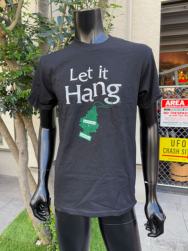 リトルツリー　限定オフィシャルTシャツ　Sサイズ　（Let it Hang/ブラック） ■ アメリカン雑貨 アメリカ雑貨 | 