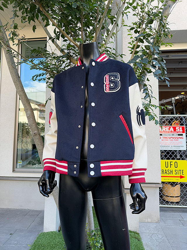 スパイダーマン スタジャン Lサイズのみの展開 ユニセックス 