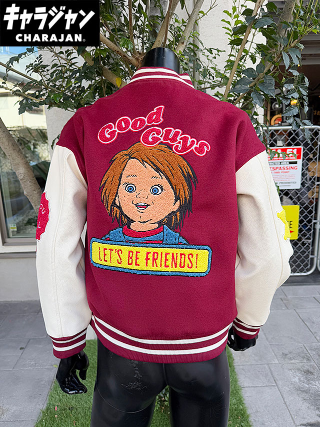 映画 チャイルドプレイ チャッキー スタジャン Lサイズのみの展開 ユニ