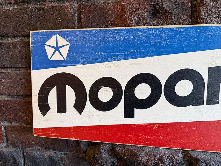 Mopar　モパー　ディーラー　ウッドサイン ■ アメリカン雑貨 アメリカ雑貨 |  | 01