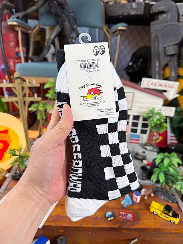 クレイスミス　チェッカー　ソックス　25〜28cm　（ブラック） ■ アメリカン雑貨 アメリカ雑貨 |  | 01
