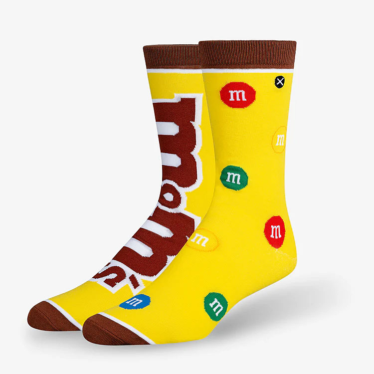 ODD SOX　M&M'S　ソックス　（M&M'S SPLIT YELLOW）　靴下　26〜30cm　オッドソックス ■ アメリカン雑貨 アメリカ雑貨 | 