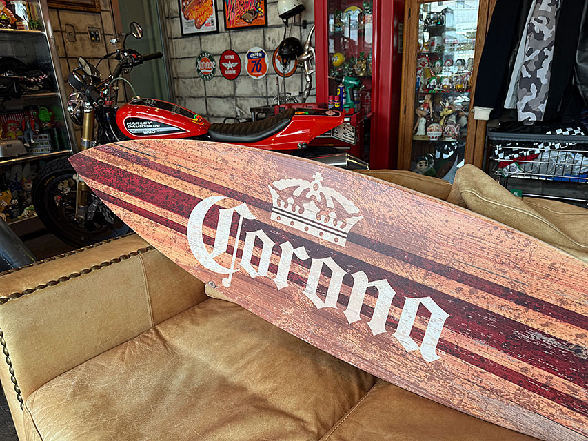 Corona コロナサーフボード型 ディスプレイ コロナ ヴィンテージ サーフボード ウォールディスプレイ 152cm