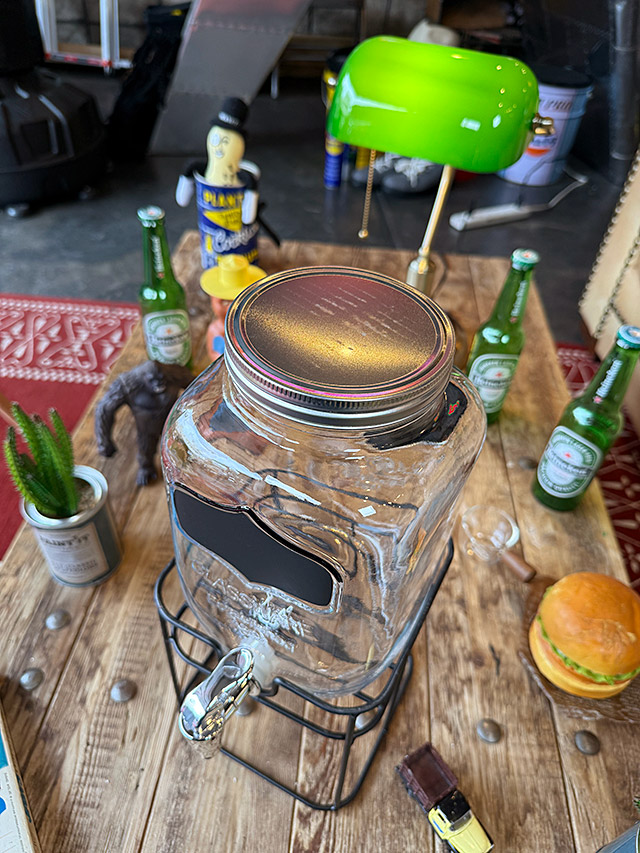 グラスウェア　ドリンクサーバー　（アイアンスタンド付き）　ビバレッジサーバー ■ アメリカン雑貨 アメリカ雑貨 |  | 01