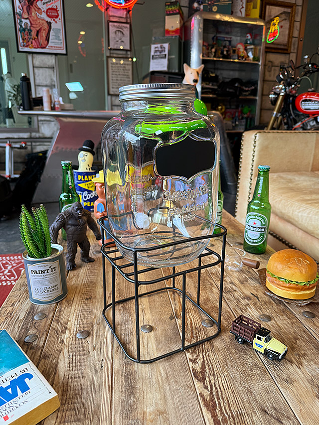 グラスウェア　ドリンクサーバー　（アイアンスタンド付き）　ビバレッジサーバー ■ アメリカン雑貨 アメリカ雑貨 |  | 04