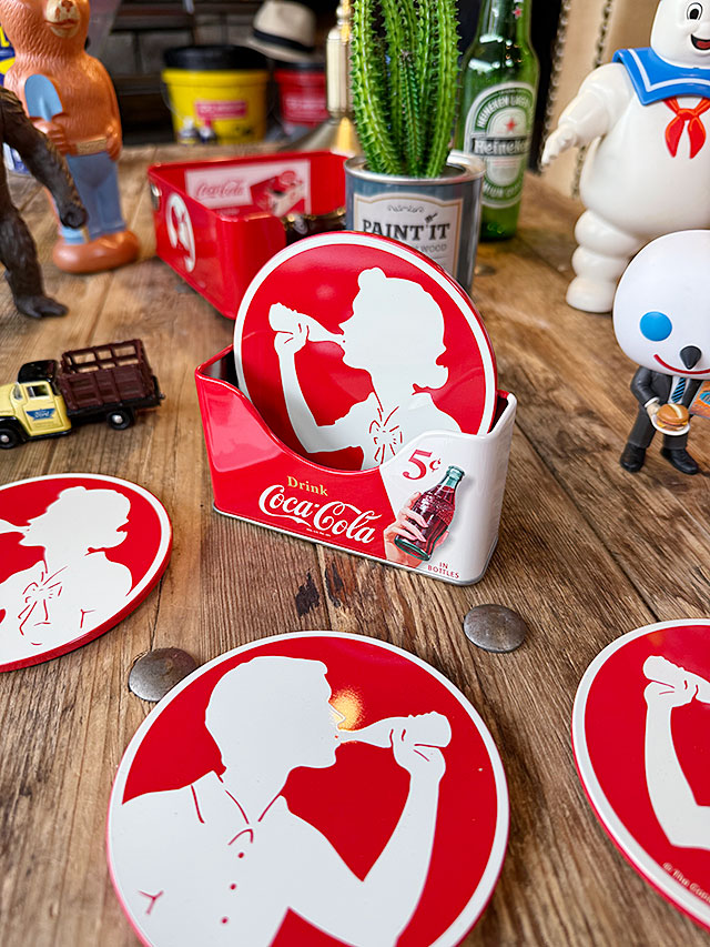 美術品・アンティーク・コレクション コカコーラ メタル コースター