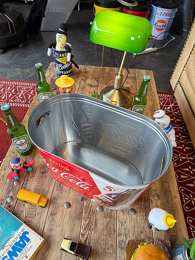 コカ・コーラ　パーティータブ　（コンツアーボトル）　オーバルバケツ　オーバルタブ ■ アメリカン雑貨 アメリカ雑貨 | Coca Cola | 01