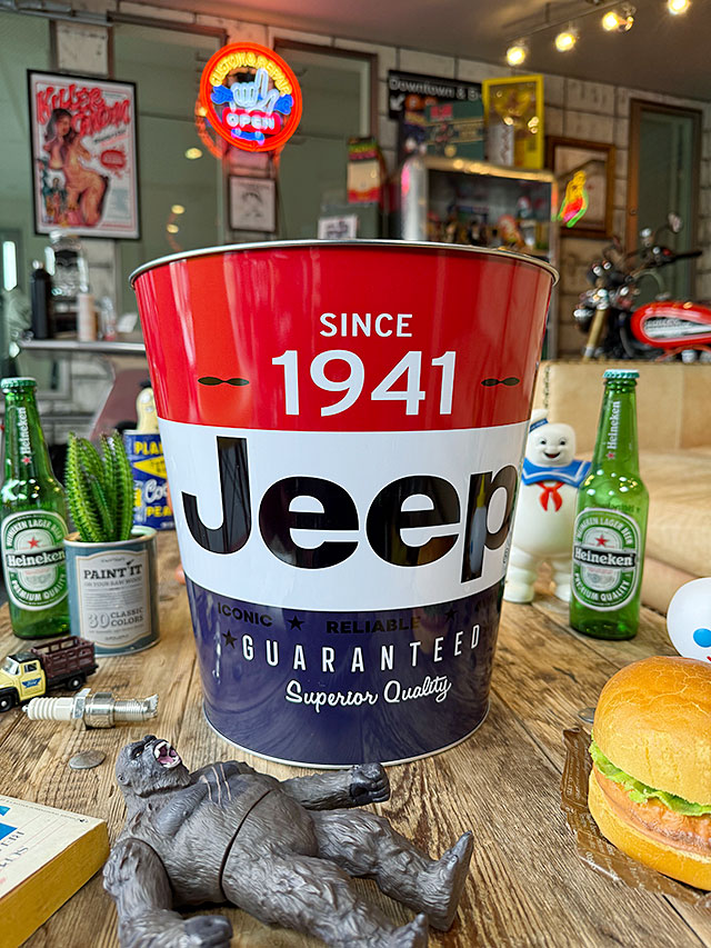 JEEP　ジープ　トラッシュカン　ゴミ箱 ■ アメリカン雑貨 アメリカ雑貨 爆買 |  | 02