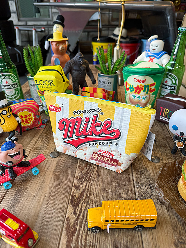 駄菓子屋シリーズ　お菓子の舟形ポーチ　（マイクポップコーン）　オフィシャルグッズ　昭和レトロ ■ アメリカン雑貨 アメリカ雑貨 |  | 02