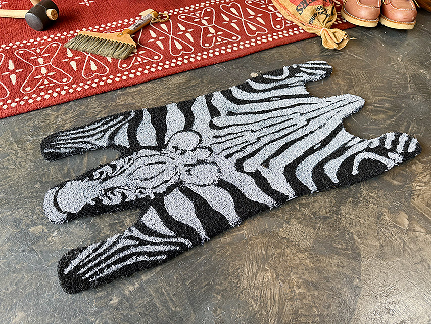 金持ち猛獣ジュータンのココマット　（シマウマ）　コイヤーマット　玄関マット　ゼブラ ■ アメリカン雑貨 アメリカ雑貨 |  | 01