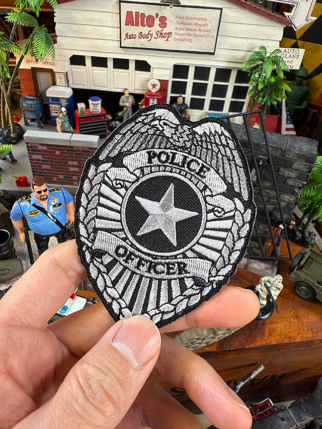 アメリカンポリス　ワッペン　（ポリスバッジ/シルバー） ■ アメリカン雑貨 アメリカ雑貨 　 爆買 |  | 02