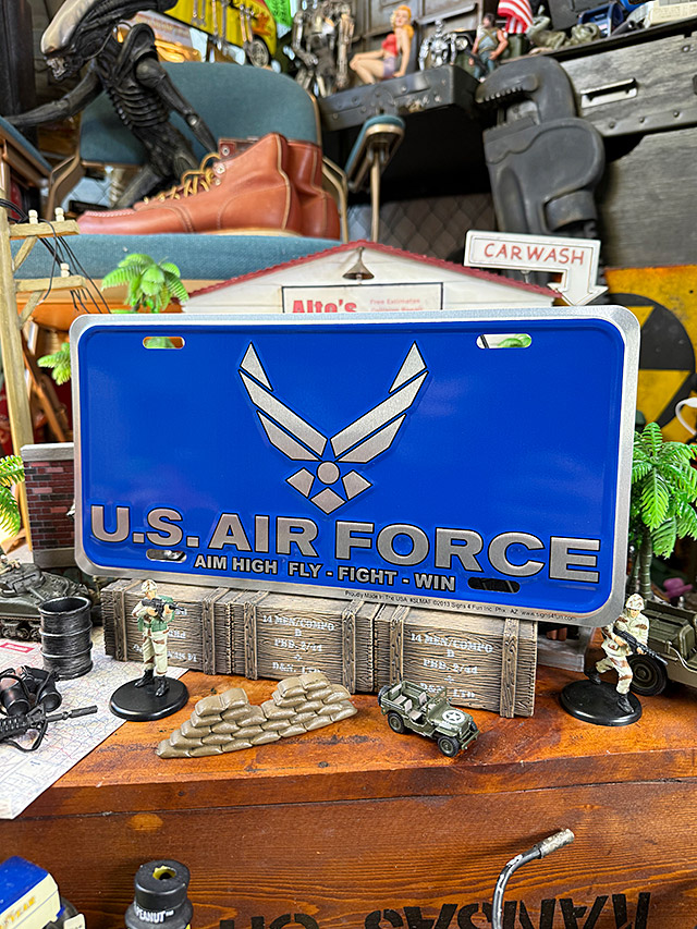 U.S.エアフォース　ミリタリーライセンスプレート　（現行ロゴ/アルミニウム） ■ アメリカン雑貨 アメリカ雑貨 |  | 03