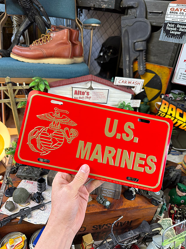 U.S.マリーン　ミリタリーライセンスプレート　（U.S. MARINES） ■ アメリカン雑貨 アメリカ雑貨 |  | 02