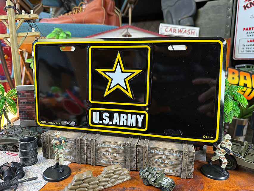 U.S.アーミー　ライセンスプレート　（現行ロゴ） ■ アメリカン雑貨 アメリカ雑貨 | 