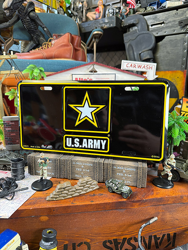 U.S.アーミー　ライセンスプレート　（現行ロゴ） ■ アメリカン雑貨 アメリカ雑貨 |  | 03