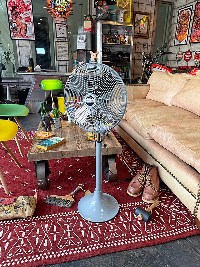 扇風機　ハモサ　レトロファン　フロア　（サックス）　HERMOSA RETORO FAN FLOOR　首振り　風量3段階　省エネ　サーキュレーター |  | 07