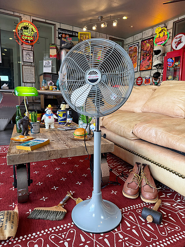 扇風機　ハモサ　レトロファン　フロア　（サックス）　HERMOSA RETORO FAN FLOOR　首振り　風量3段階　省エネ　サーキュレーター |  | 10