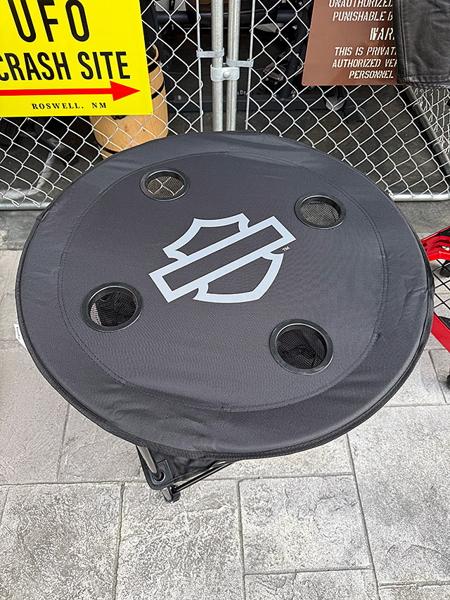 ハーレーダビッドソン　B&S　折り畳みテーブル　（収納袋付き）　単品　フォルディングテーブル ■ アメリカン雑貨 アメリカ雑貨 | Harley Davidson | 01