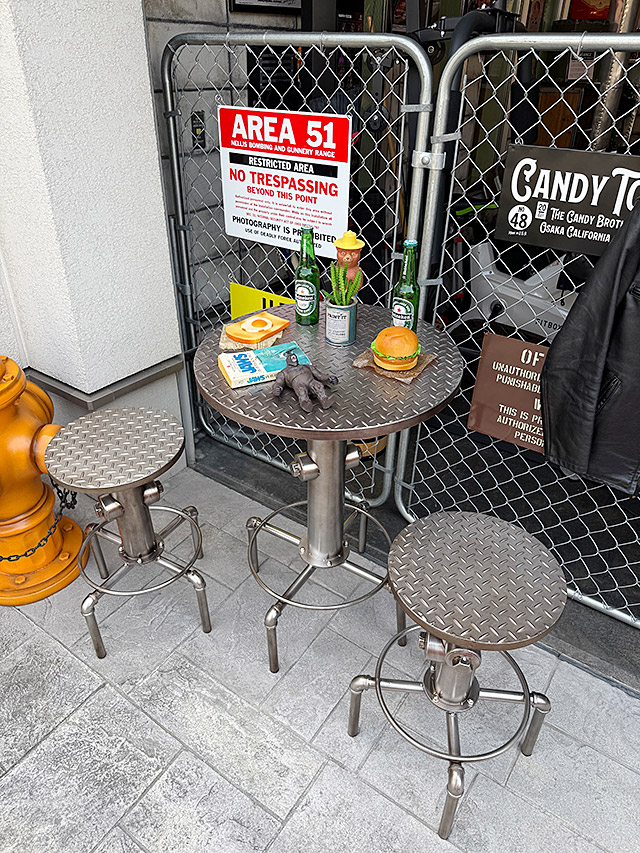 インダストリアル　ウォーターパイプ　メタルテーブル　単品　※スツールは別売 ■ アメリカン雑貨 アメリカ雑貨 |  | 05