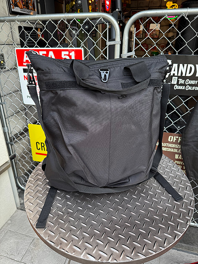 ミリタリー　U.S.タイプ　3WAYヘルメットバッグ　（ブラック）　トート＆リュック＆ショルダー ■ アメリカン雑貨 アメリカ雑貨 | 