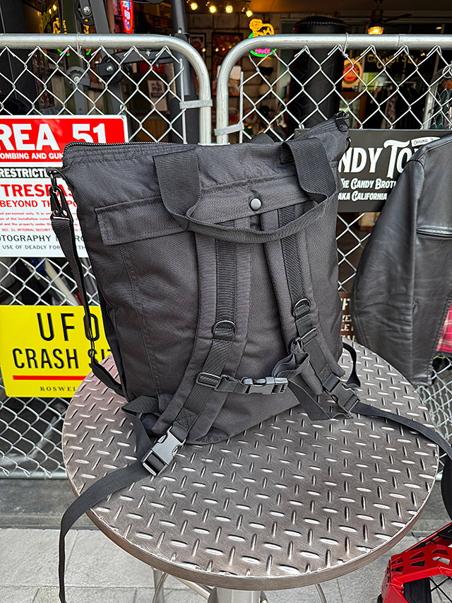 ミリタリー　U.S.タイプ　3WAYヘルメットバッグ　（ブラック）　トート＆リュック＆ショルダー ■ アメリカン雑貨 アメリカ雑貨 |  | 04