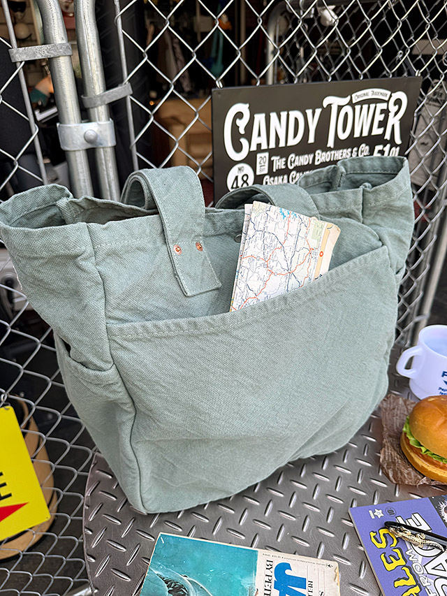 倉敷帆布で職人さんが作った　こだわりの　ワークトート　V.D.L.C.　大容量トートバッグ ■ アメリカン雑貨 アメリカ雑貨 |  | 03