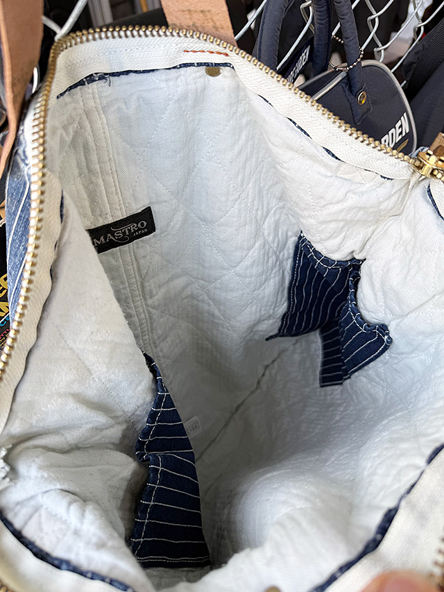 マストロ　デニム　ヘルメットバッグ　岡山産デニム　（ウォバッシュストライプ）　MADE IN JAPAN　アライヤン |  | 11