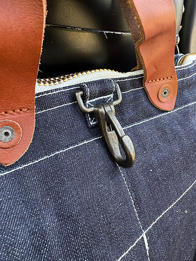 マストロ　デニム　ヘルメットバッグ　岡山産デニム　（インデイゴリジッド）　MADE IN JAPAN　アライヤン ■ アメリカ雑貨 アメリカン雑貨 |  | 06