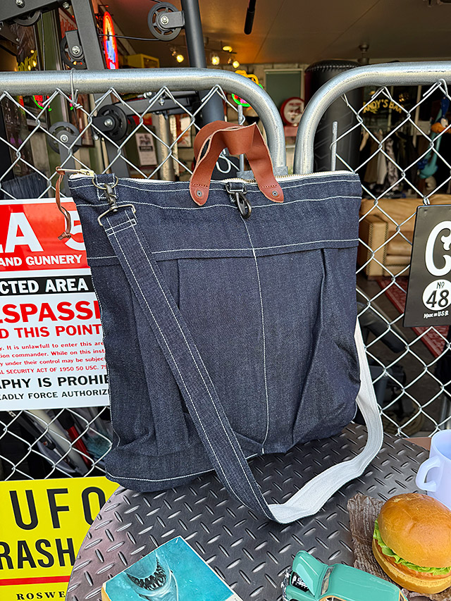 マストロ　デニム　ヘルメットバッグ　岡山産デニム　（インデイゴリジッド）　MADE IN JAPAN　アライヤン ■ アメリカ雑貨 アメリカン雑貨 |  | 11