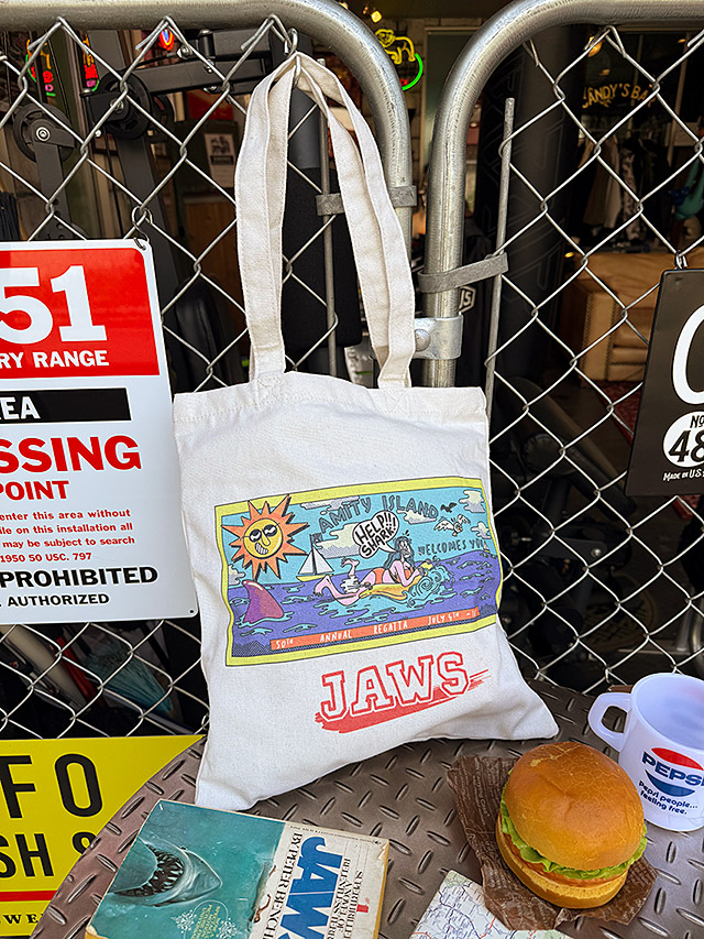 映画　ジョーズ　オフィシャル　トートバッグ　（アミティアイランド） ■ アメリカン雑貨 アメリカ雑貨 | 