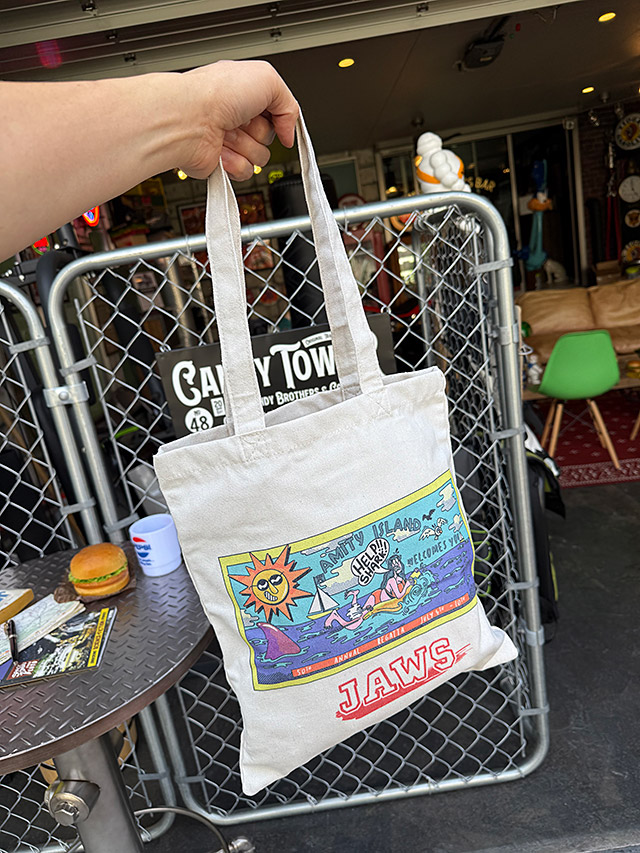 映画　ジョーズ　オフィシャル　トートバッグ　（アミティアイランド） ■ アメリカン雑貨 アメリカ雑貨 |  | 03