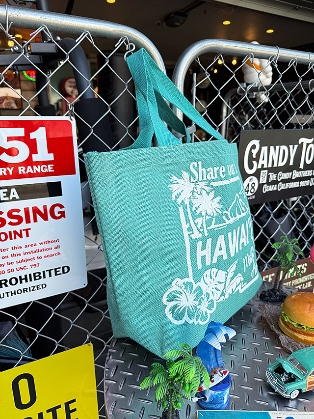 ハワイアン　ミント　ジュート　トートバッグ　Lサイズ ■ アメリカン雑貨 アメリカ雑貨 爆買 |  | 02