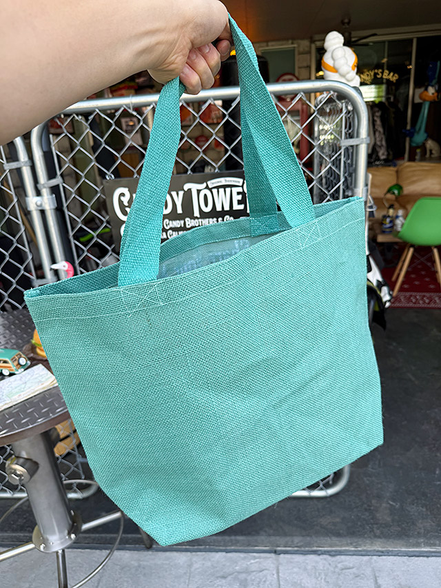 ハワイアン　ミント　ジュート　トートバッグ　Lサイズ ■ アメリカン雑貨 アメリカ雑貨 爆買 |  | 05